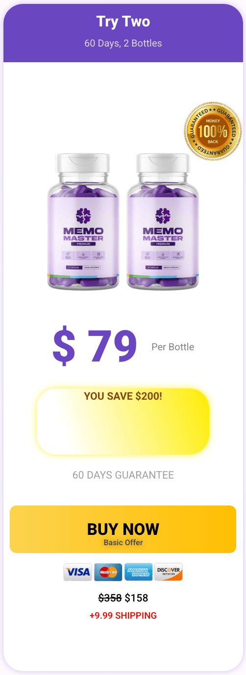 MemoMaster buy now 1 bottle